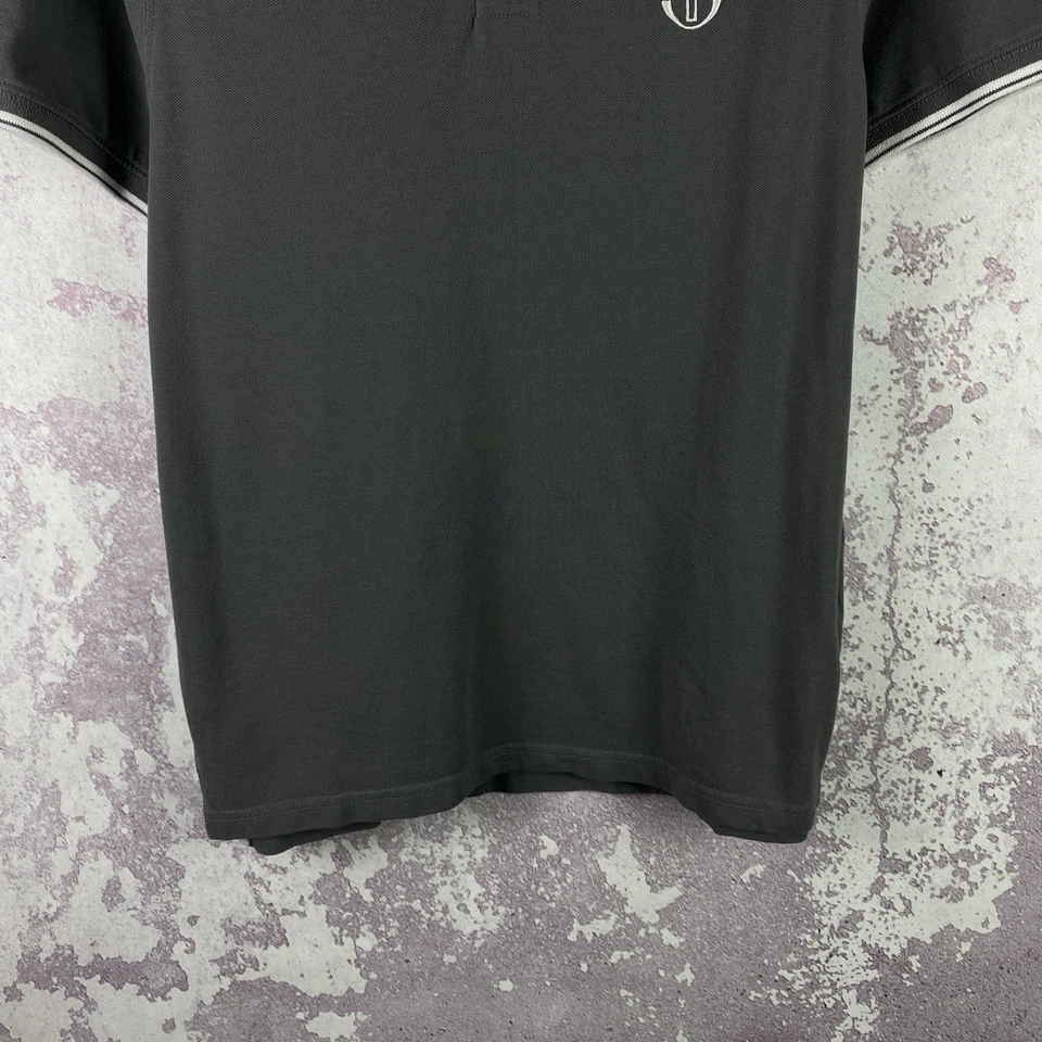 Винтажная мужская роскошная рубашка-поло Sergio Tacchini Y2K Италия размер L - Изображение 3 из 4