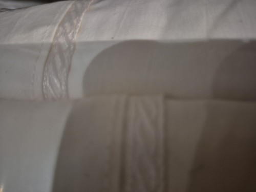 Nobility King Sheet Set 4pc Floral 100% Cotton Percale Ivory - Picture 4 of 7