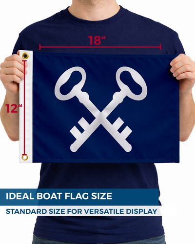 AGAS 12x18in Yacht Club Officers Flag– 200D Nylon - Multi Size Variation - Picture 83 of 128