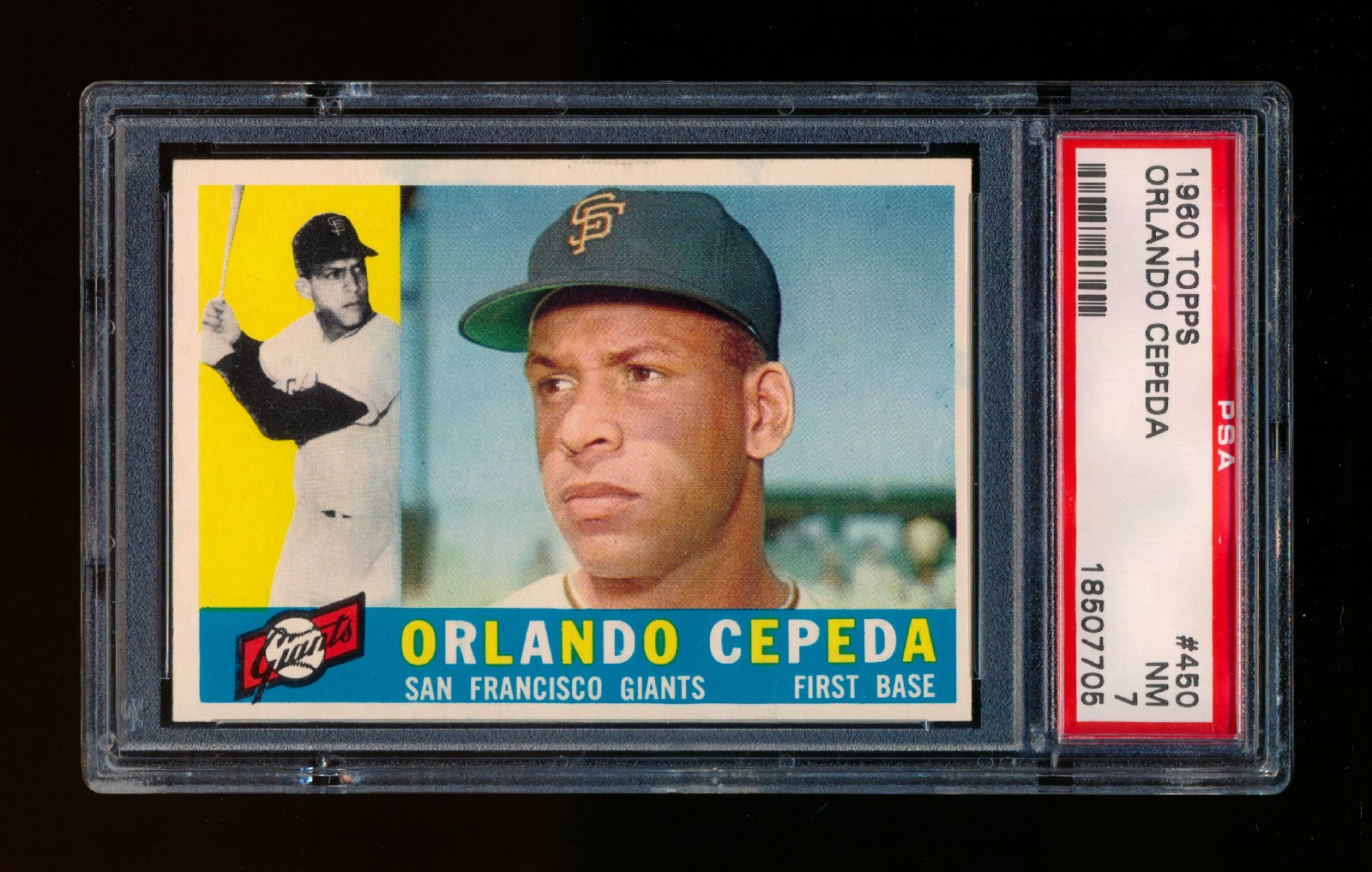 1960 Topps Orlando Cepeda #450 PSA 7 NM