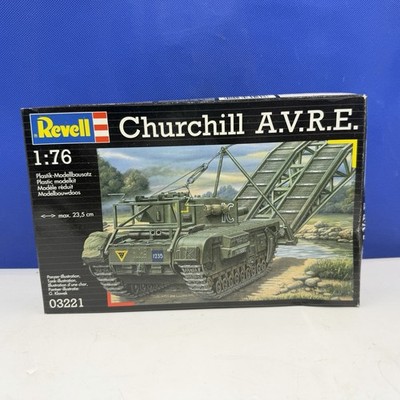 REVELL 03221 CHURCHILL A.V.R.E. Modellbausatz im Maßstab 1:76 versiegelter Inhalt