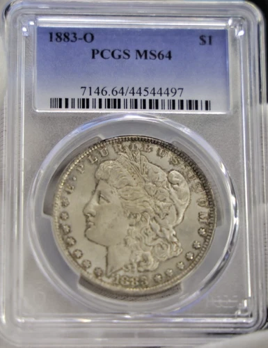 1883 O US Morgan Silver Dollar $1 PCGS MS64 Original Toning