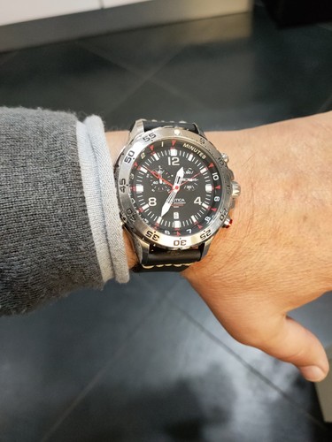 CRONOGRAFO SVEGLIA NAUTICA WATCH YACHTIMER A31509 SWISS MOVIMENT WR 100 MT - Foto 9 di 22