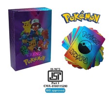 TRADING POKEMON RAINBOW COLORFUL CARDS,KIDS G...