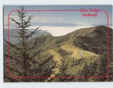Postcard Waterrock Knob Overlook Blue Ridge Parkway North Carolina USA