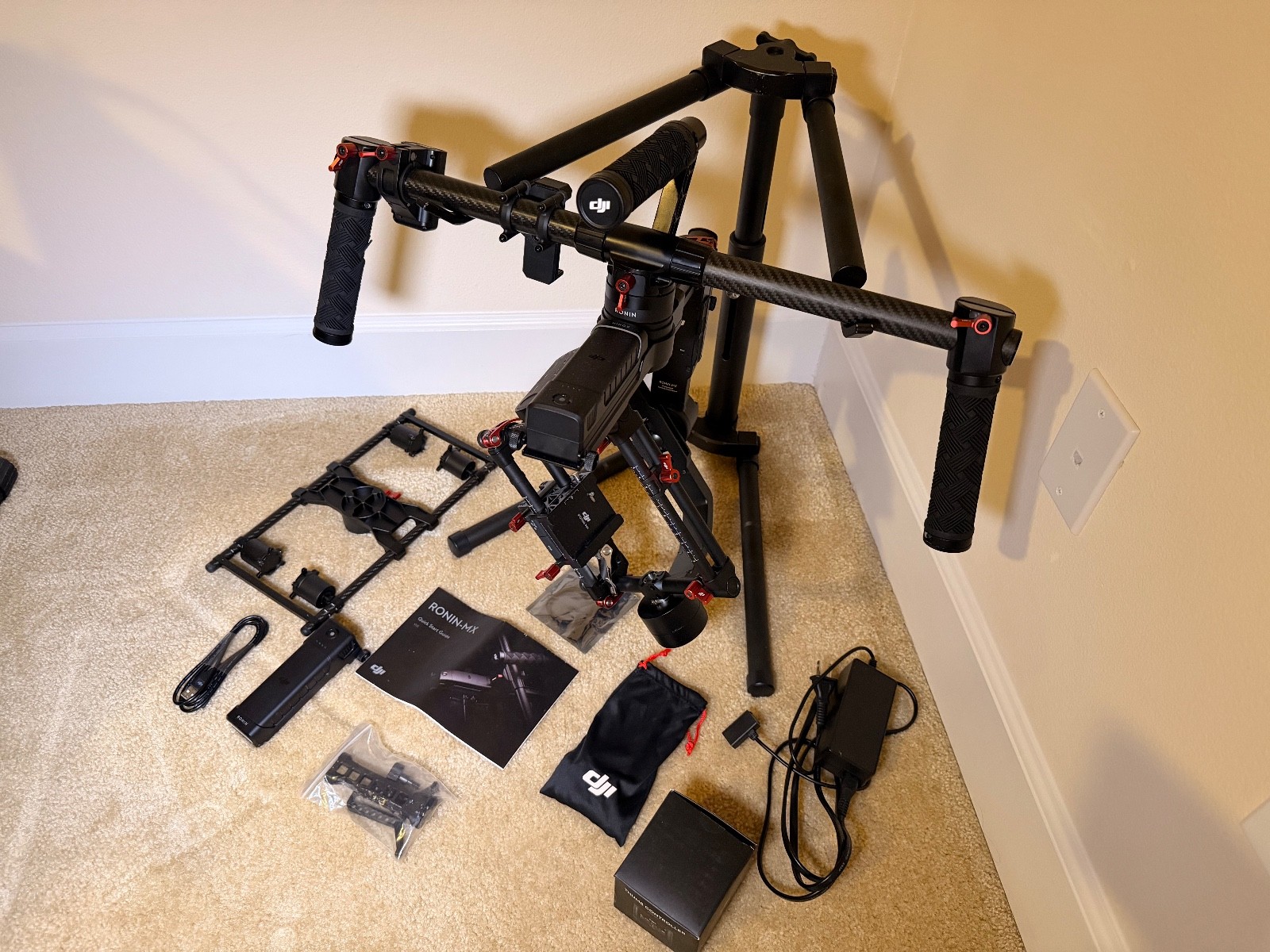 DJI Ronin-MX 3-Axis Gimbal Stabilizer - with stand, extras, and thumb controller