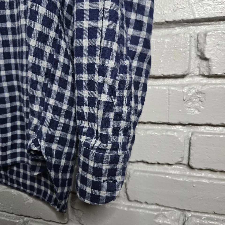 Luciano Barbera 正装衬衫男式大号蓝色绿色格子意大利制造 — 第 3/4 张图片