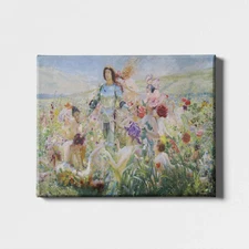 Le Chevalier aux Fleurs Canvas/Poster Wall Art Reproduction - Mythology Print