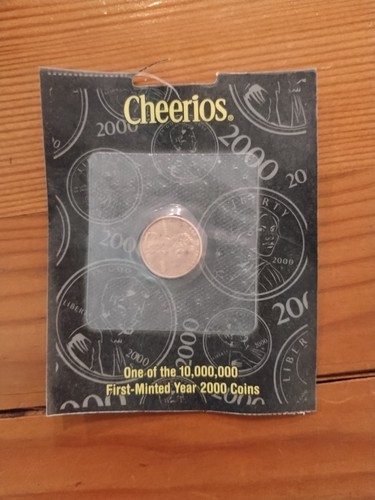 Cheerios 2000 Lincoln Penny versiegelte Münze mit Zertifikat, 1 von 10.000.000 geprägt