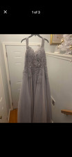 Silver prom dress
