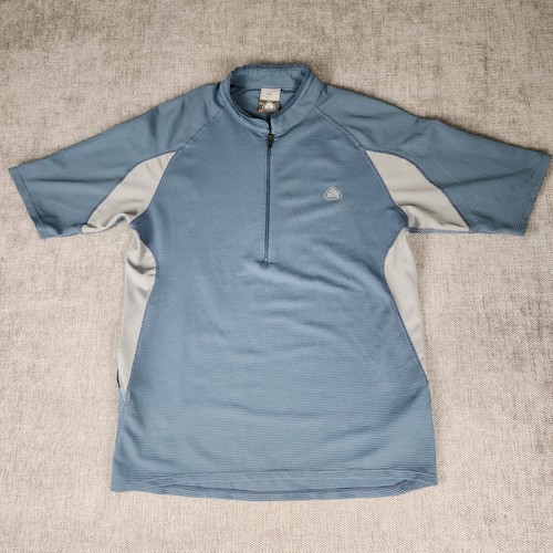 Vintage Nike ACG Shirt Mens Sphere Dry 1/4 Zip Performance Waffle Blue Size M