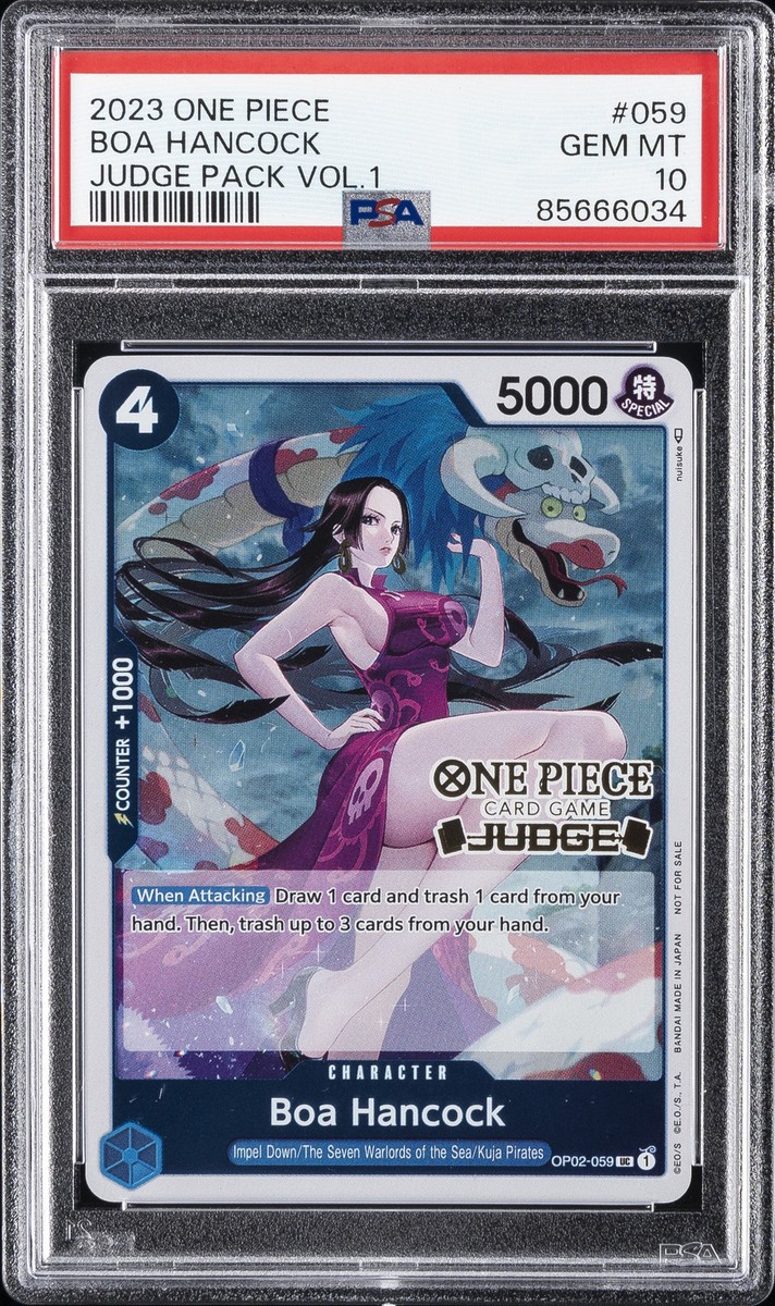 【PSA10】BOA HANCOCK PB STORAGE BOX SET PSA 10 Boa Hancock ST17-004 SR Parallel Storage Box Gold One