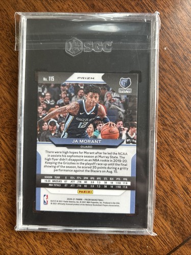 Ja Morant 2020-21 Silver Prizm #115 SGC 10 Gem - Bild 2 von 2