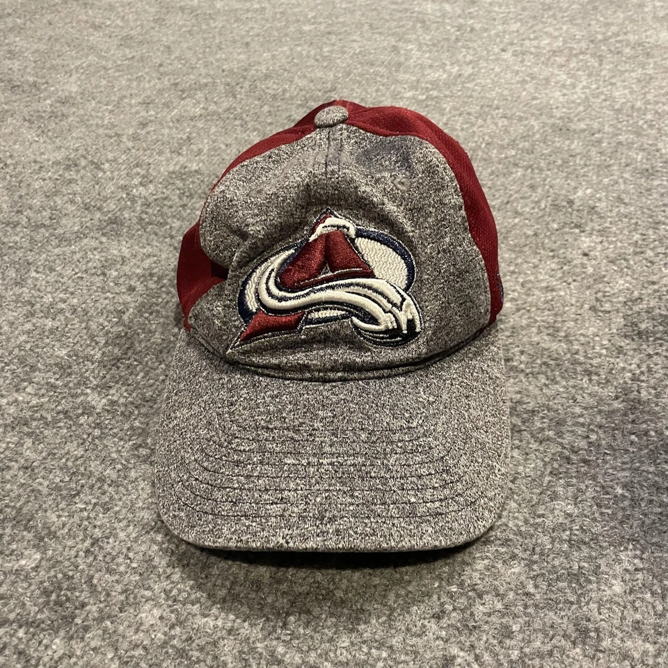 Sombrero Colorado Avalanche Correa Trasera Gris Borgoña NHL Hockey Zephyr Foto 2 de 4