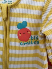 Set 2 NEXT Baby Boys Footless Sleepsuits 0-3M Super Condition FREE post options!