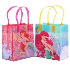 12 PIEZAS Disney Sirenita Ariel Bolsas de regalos Fiesta de cumpleaños Favor Bolsas Regalo