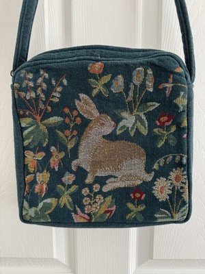 Vintage Tapestry Purse Shoulder Bag Rabbit Easter Bespoke Scotland Luggage Come