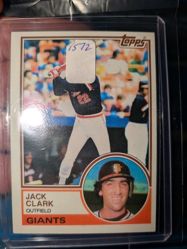 Topps Jack Clark #210 1983 ¡Gigantes! ENVÍO GRATIS 🔥⚾ - Imagen 3 de 3