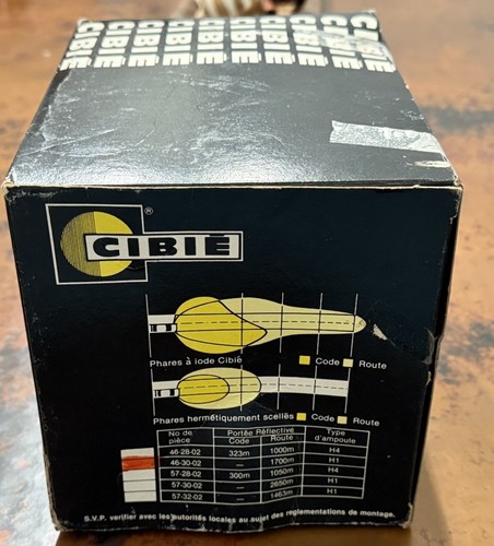 NEW! Cibie Quartz Halogen Headlight 80’s Vintage! 46-30-02 - Bild 4 von 12