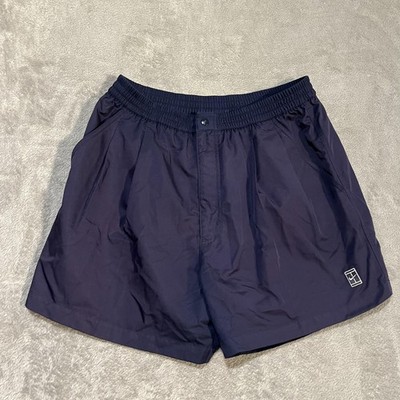 Nike Challenger Shorts Mens XL Navy Mesh 90s Elastic Waist Agassi Court