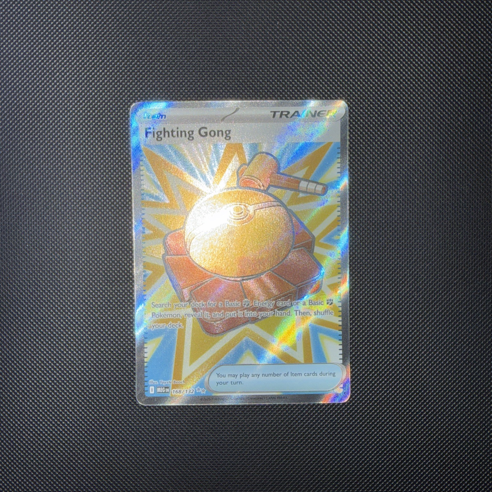 Pokemon TCG ME01: Mega Evolution #168/132 Fighting Gong NM