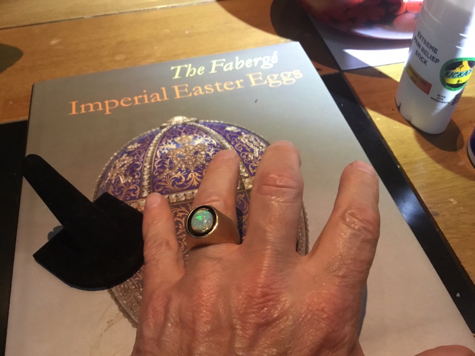 AUTHENTIC VINTAGE SOLID 14KT GOLD-Australian Blac… - image 20