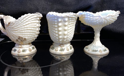 1889 Northwood Argonaut Shell NAUTILUS Custard Glass Creamer/Sugar/jelly Dish - Picture 4 of 19
