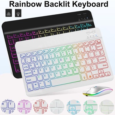 QWERTZ Beleuchtete Tastatur Maus Für Huawei MatePad SE/Pro 11/Honor Pad X9 X8Pro