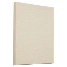 Parchment 65lb Cardstock - 8.5 x 11 Coverstock - 176 gsm - Natural Recycled -...