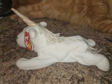 Ty Beanie Baby Mystic Unicorn White 1994 Retired Original with Tag