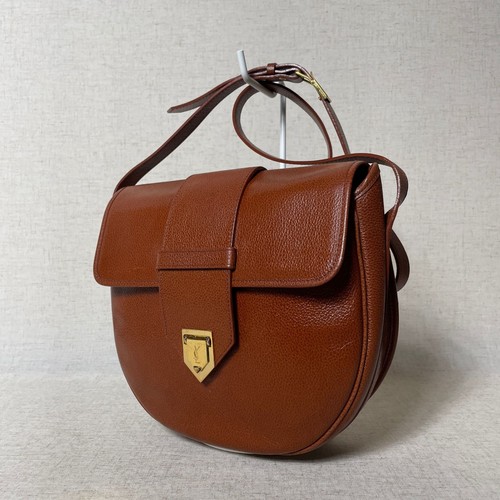 Saint Laurent Shoulder Bag Purse YSL Cassandra Leather Brown Authentic - Picture 21 of 24