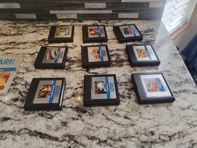 Atari 5200 Games Lot Of 9 - Tested And Working - With Manuals