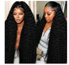 13x6 Lace Front Wigs Human Hair Pre Plucked 200 Density Deep Wave Lace Front