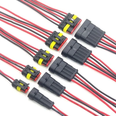 MARKELONS AMP Superseal Set Steckverbindung 2-6 Polig Stecker Kabel Elektrik KFZ LKW PKW