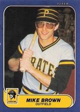 1986 Fleer - Mike Brown #605 NM