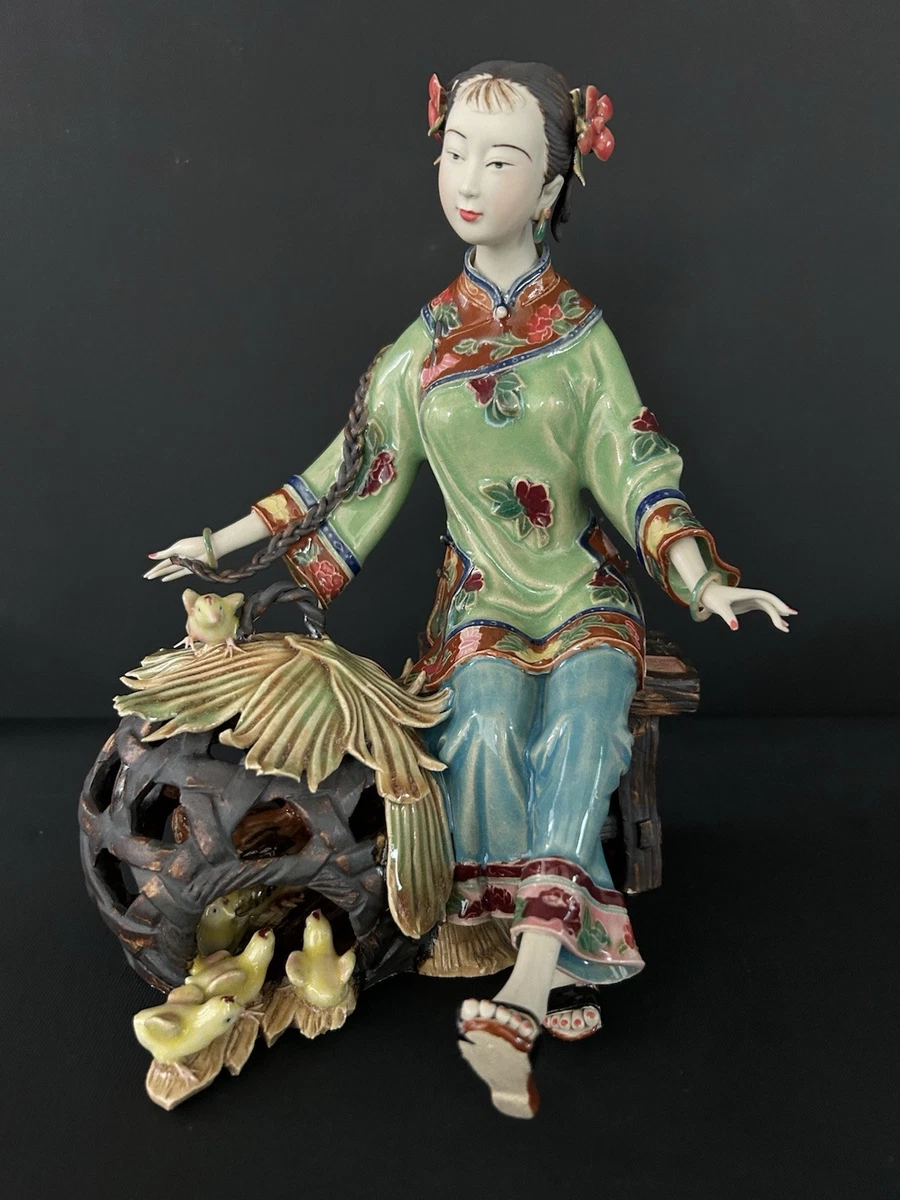 陶瓷古董中国清朝(1644-1911) 中国朝代雕像、雕像| eBay