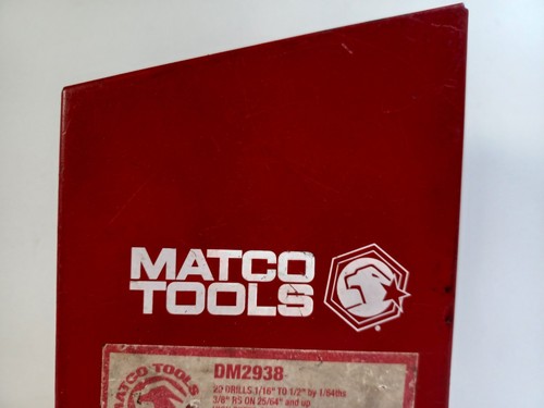 Matco Tools 4"×7" Red Drill Case Only Holds 1/16" thru 1/2" 31 Bit Capacity - Picture 3 of 12