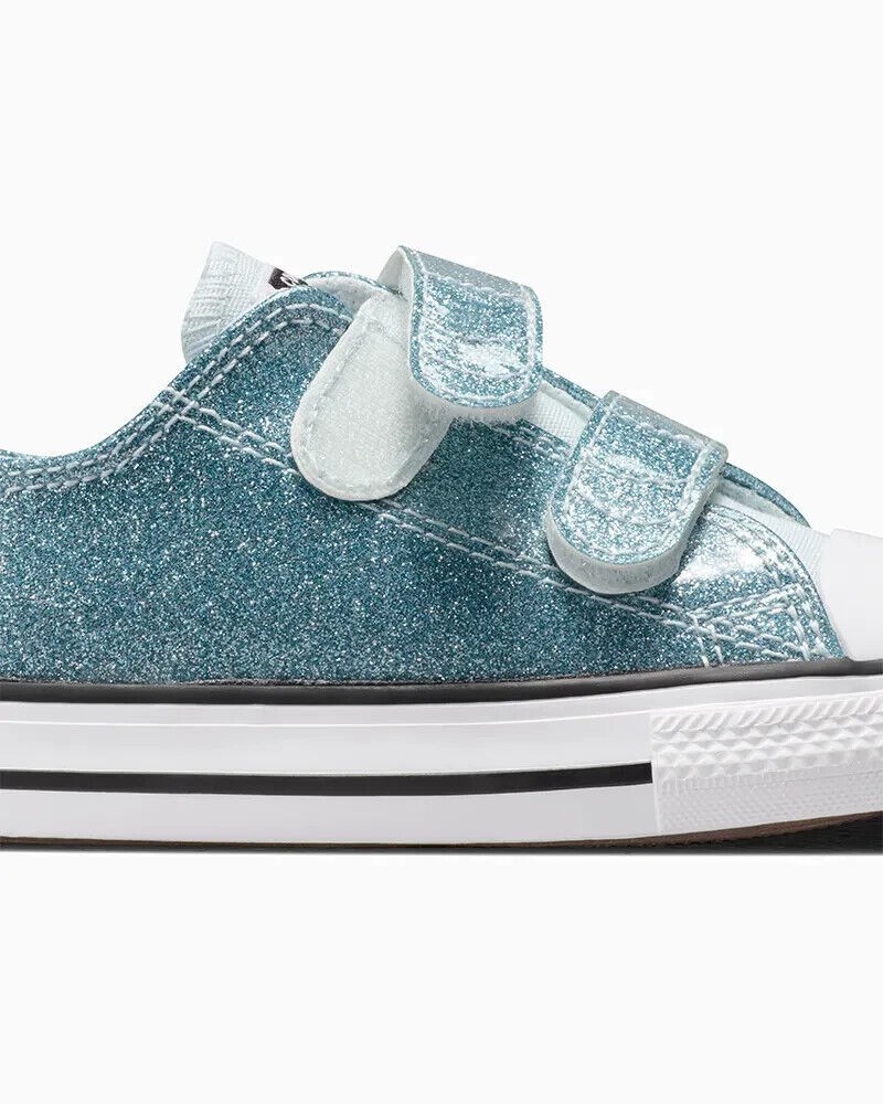 Converse Toddlers All Star 2V Ox Glitter Winter Slay/White A08392C-454 Size 4 thumbnail 8
