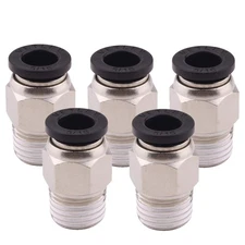 Push to Connect Tube Fitting Male Straight - 5/16" Tube OD x 1/4" NPT Thread ...