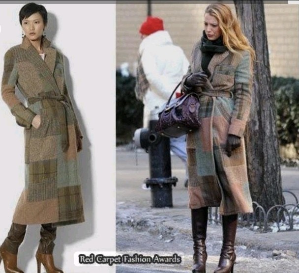 Rare! Ralph Lauren Wool Plaid Coat Size M ASO Serena Van Woodsen In Gossip Girl image 3
