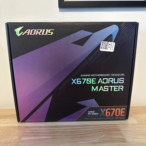 GIGABYTE X670E AORUS MASTER AM5 AMD EATX Motherboard - READ
