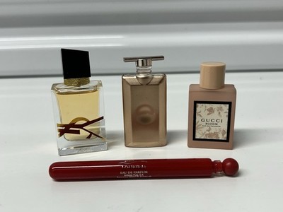 Lot 4 Mini Perfume Bottles Gucci Bloom Libre Idole Loubiraj Travel Size