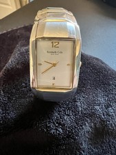 Kenneth Cole Two-Tone Stainless Steel Watch Sz 7. No Box K C 3233 new battery