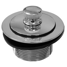 1-1/2 In. Friction Lift Bath Tub Drain with 1-7/8 In. O.D. Coarse Threads, Chrom