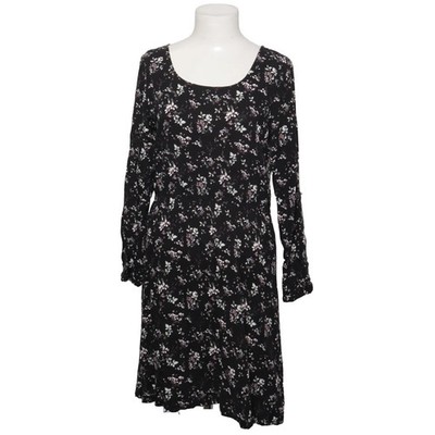 Multiblu, Kleid, Größe: 40, Schwarz/Mehrfarbig, Viskose, Blumen, Damen #LAh