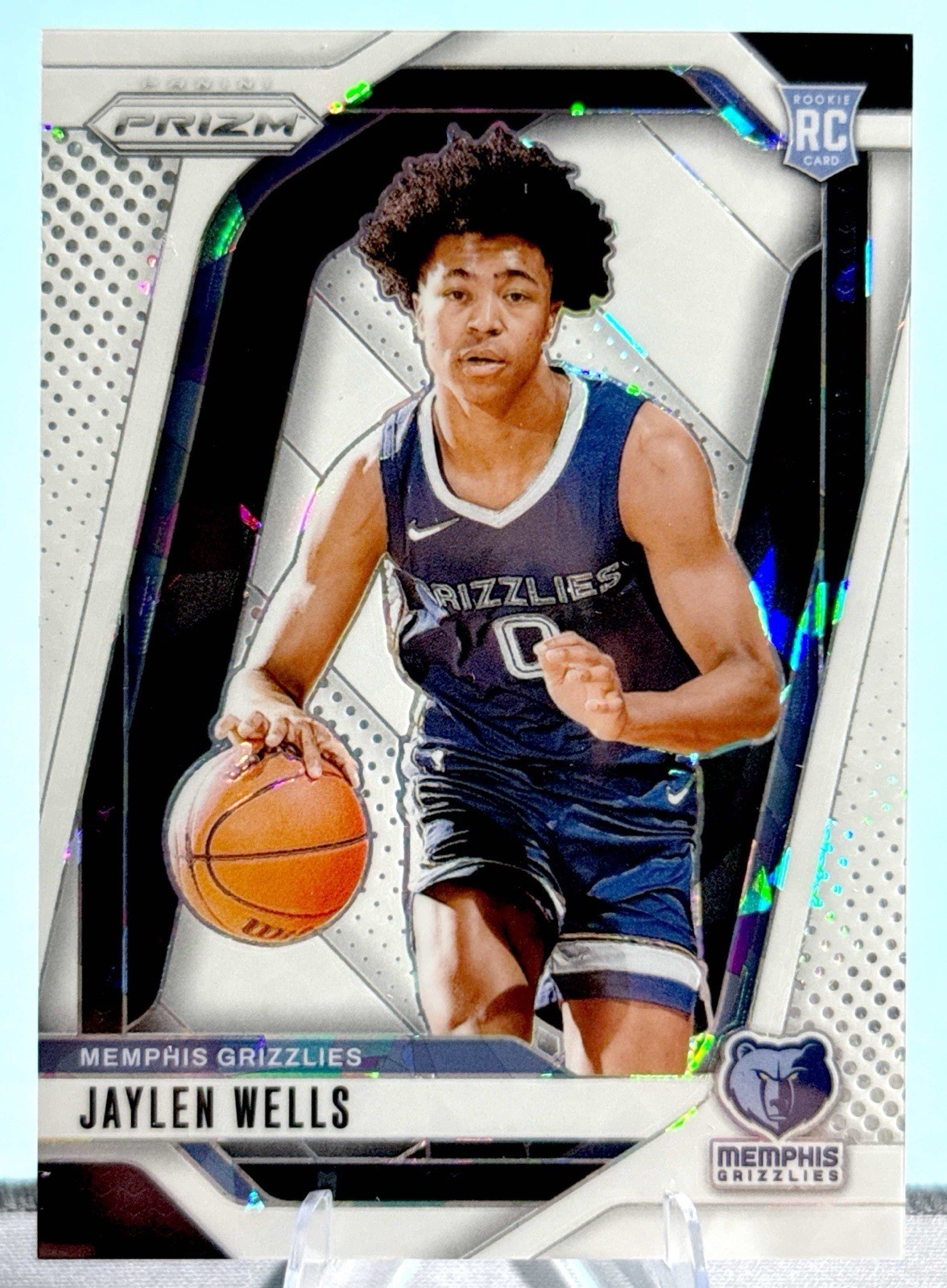 ☄️ 2024-25 Prizm White Cracked Ice /35 JAYLEN WELLS #239 1st print #01/35 RC ☄️