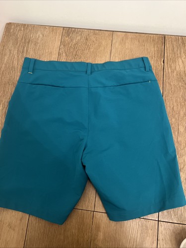 Pantalones Cortos de Golf Stromberg Para Hombre 38 Verde Azulado Elastizado Rendimiento Poliéster Ligeros - Imagen 5 de 10