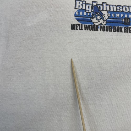 T-shirt vintage Big Johnson Cable Guy taglia grande parodia umoristica - Foto 7 di 11