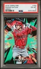 Shohei Ohtani 2018 Topps Fire #150 Green /199 Rookie RC PSA 6