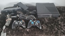 Microsoft Xbox 360 S Console Bundle Kinect 2 Controllers HDMI OEM Power Tested